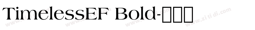 TimelessEF Bold字体转换 TimelessEF Bold字体转换